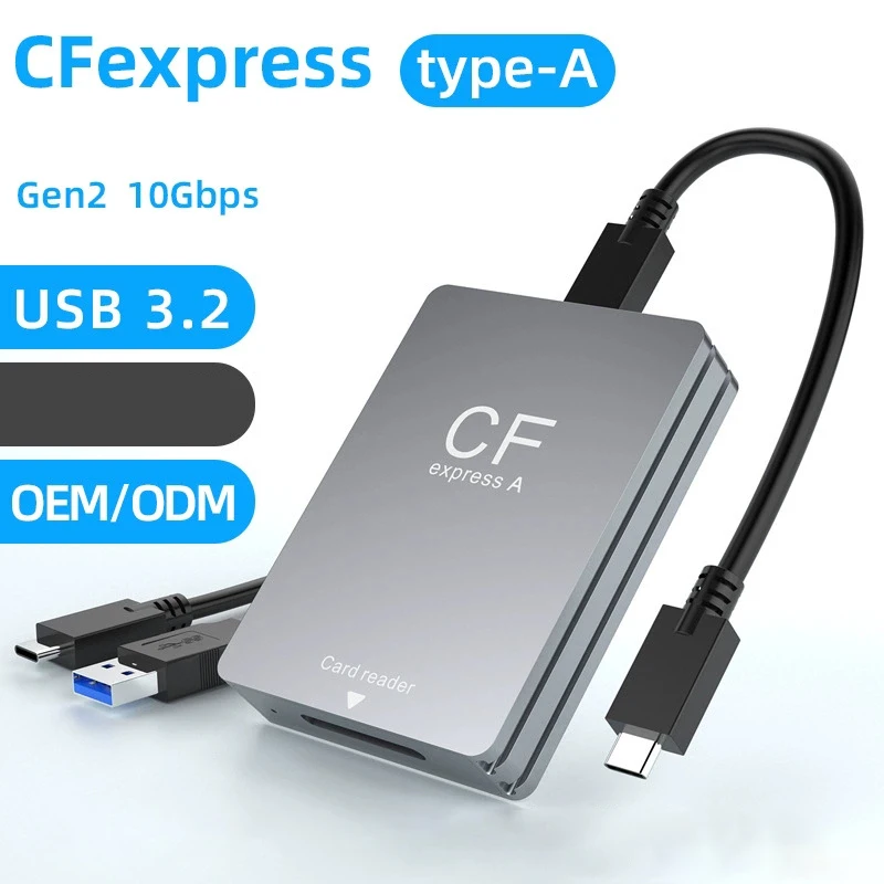 UTHAI High-Speed USB 3.2 10Gbps Memory Card Reader CFe-B/SD3.0 Multifunctional DSLR Camera Memory Card Reader