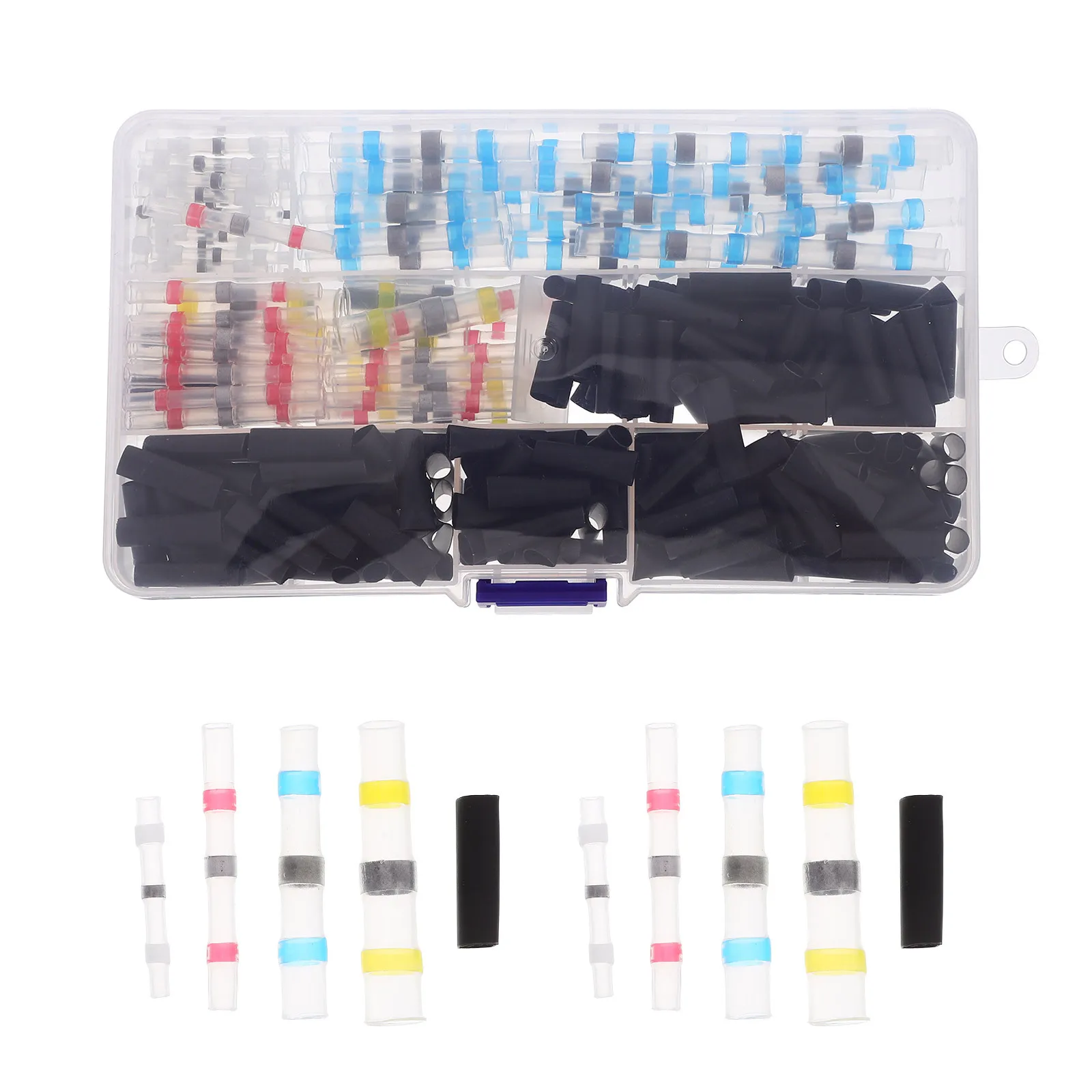 

300Pcs Solder Seal Wire Connectors Kit Heat Shrink Butt Connectors Electrical Wiring Marine Automotive Applications