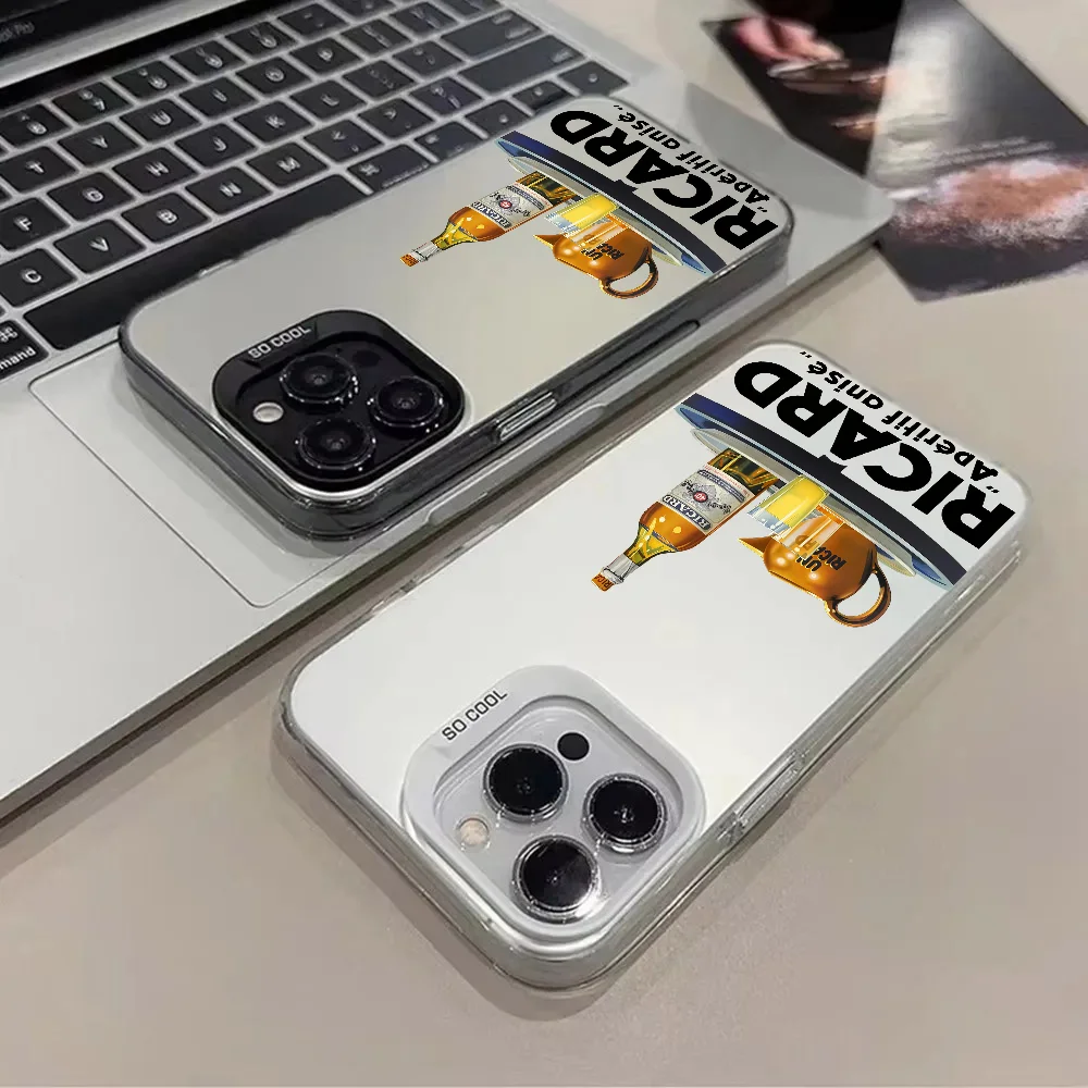 Чехол для телефона R-Ricard IMD Цвет Серебристый корпус для IPhone 16, 15, 14, 13, 12, 11 Pro Max Plus