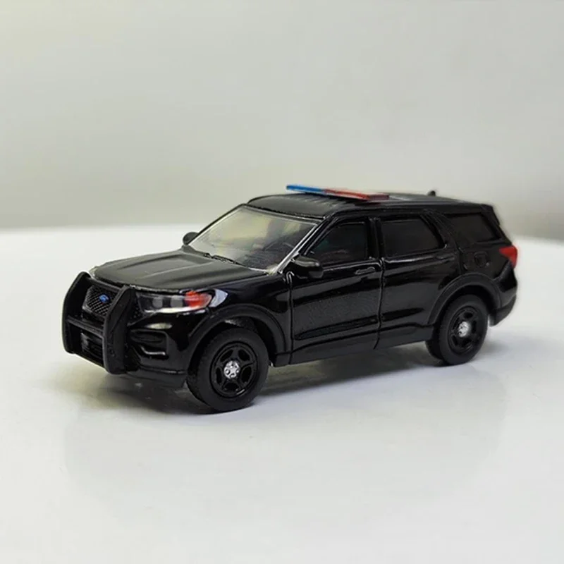 Diecast Alloy 1:64 Scale 2020 FORD Explorer Police Vehicles Model Adult Toys Classic Nostalgia Collection Souvenir Gifts Display