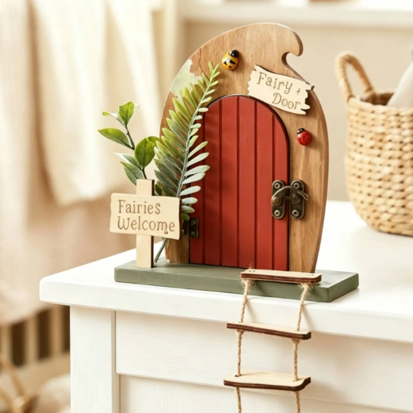 Wooden Fairy Doors Whimsical Wooden Fairy Door Mini Garden Door Handmade Look for Children