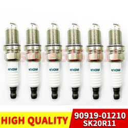 6pcs 90919-01210 SK20R11 Iridium Spark Plug Per Toyota Camry Scion RAV4 Tundra Lexus 4.7L/V8 9091901210