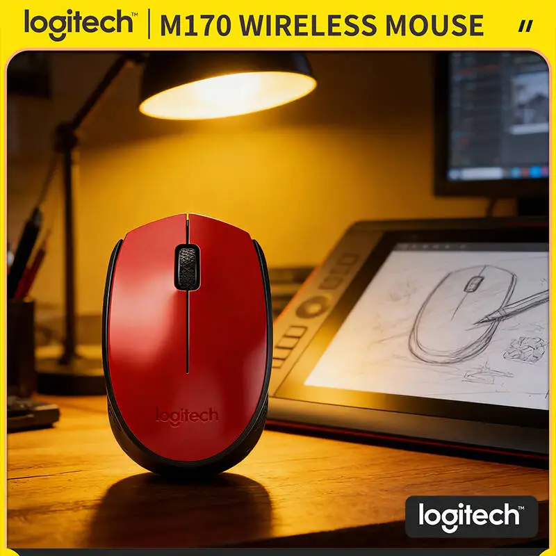 

Logitech M170 Wireless Mouse Ambidextrous 10m Range 12-Month Battery 2.4GHz for Laptop Desktop Office