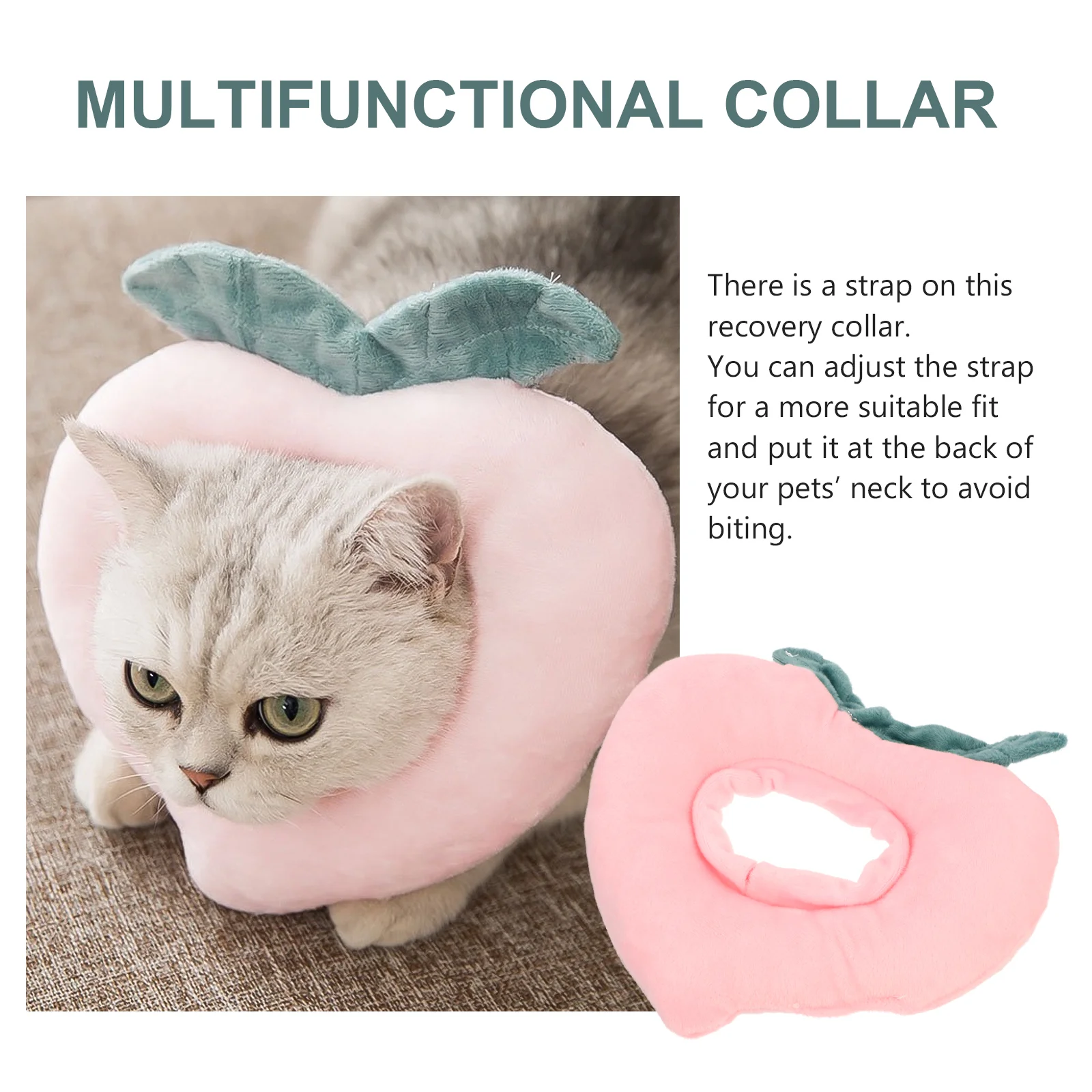 Pet Collar Neck Decor Creative Cat Lemon Anti-lick Recovery Dog Pink Protective