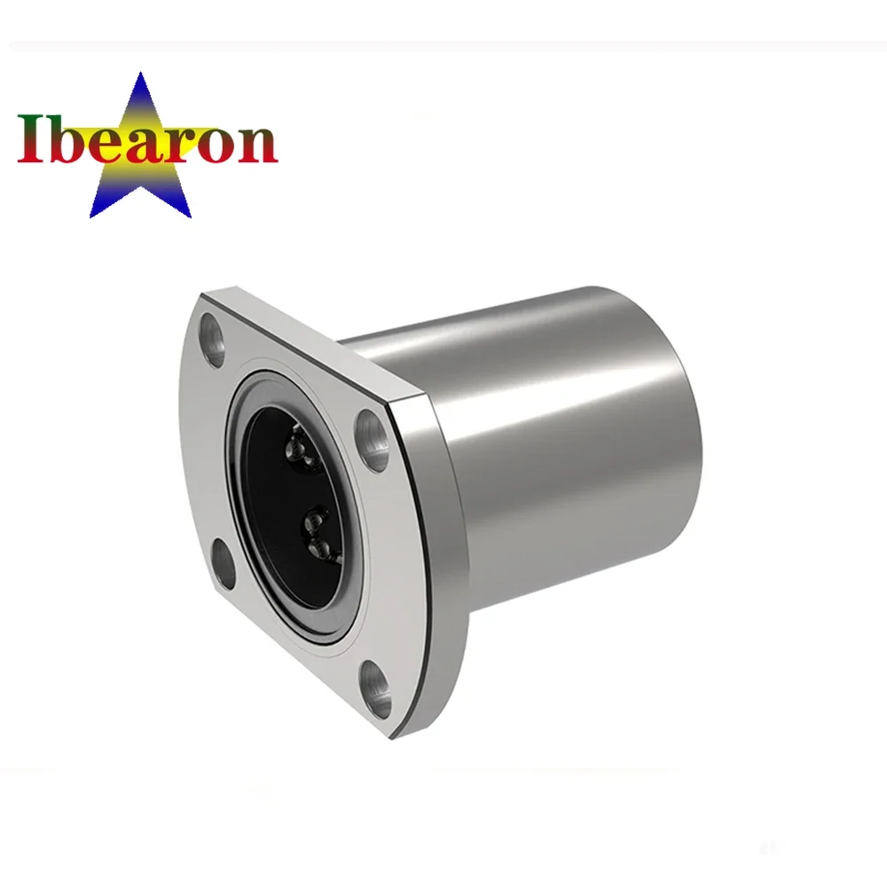 

1PCS LMH10UU LMH12UU Standard Type Two Side Cut Flanged Linear Motion Ball Bearing Seals On Both Side Resin Retainer