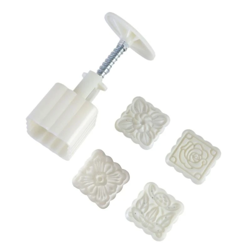 

Mooncakes Mold Traditional Ice Skin Pastries Making Mold Cookie Stamp Bakewares