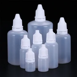 3ml 5ml 15ml 20ml 30ml Dropper Bottles Empty Eye Drop Bottle Plastic Squeeze Bottle Liquid Essential Oil Sample Vial Applicator