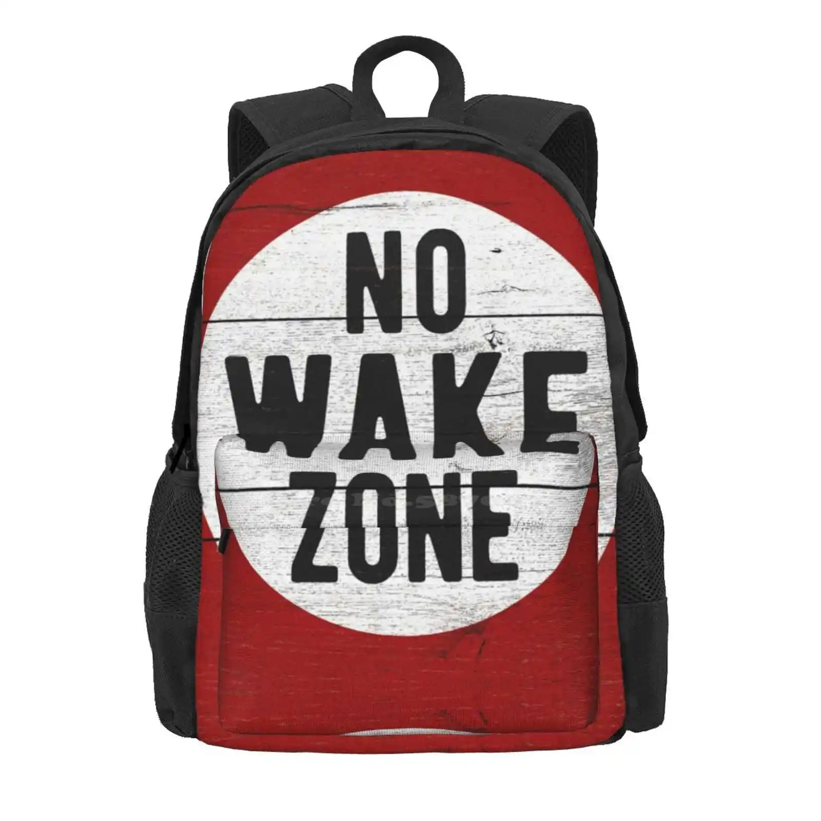 No Wake Zone Sgin Hot Sale Schoolbag Backpack Fashion Bags Lake Life Boating Lake Lover No Wake Zone Sign Lake House Warming