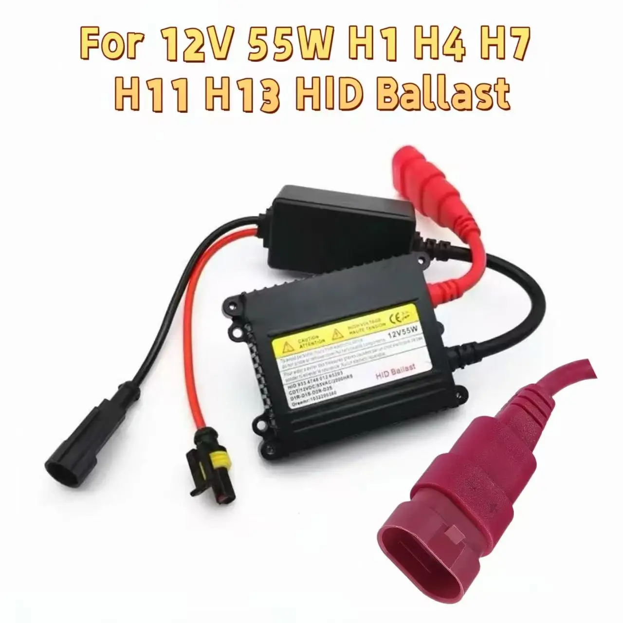 For H1 H3 H7 H8 H11 9005 9006 Xenon HID Ballast  Headlight 55W Direct Current 12V HID Ballast Replacement Car Accessories