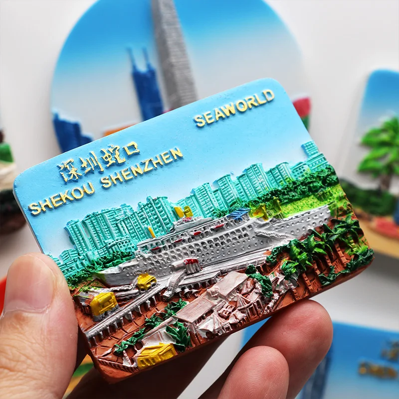 Shenzhen Tourist Souvenir Magnetic Refrigerator Sticker