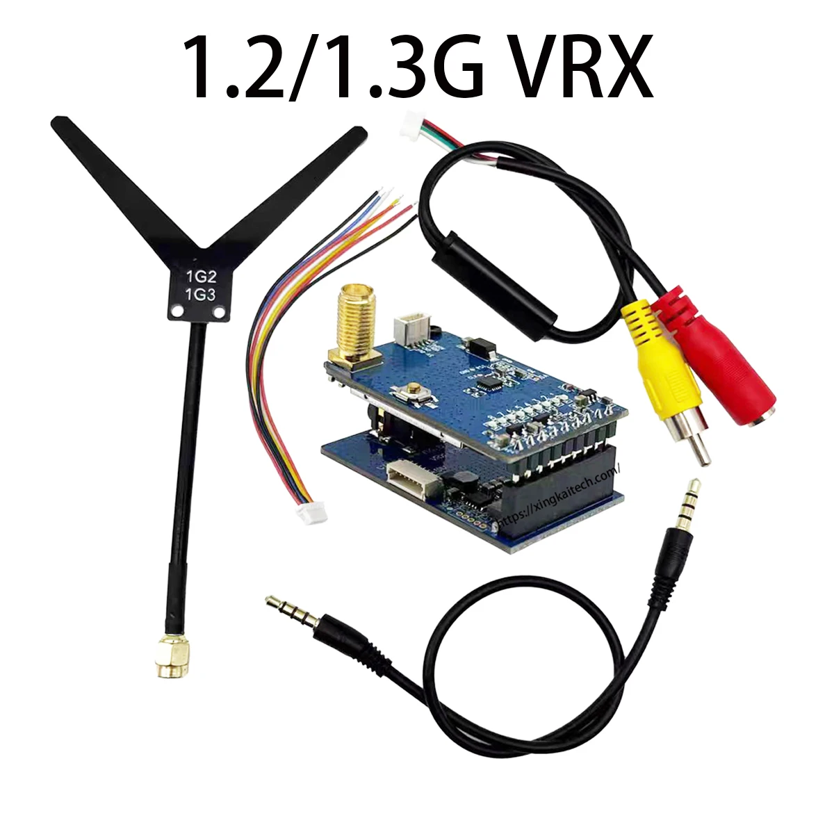 

FPV Goggles 1.2G/1.3G VRX 9CH FPV Video Receiver Voice Function Connected with Any Analog Signal Display For Fatshark Skyzone