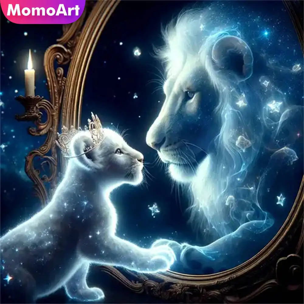 Momoart Bär Diamant Mosaik Tier voller Runde Diamant Malerei Mond Stickerei neue Ankunft handgemachte Hobby