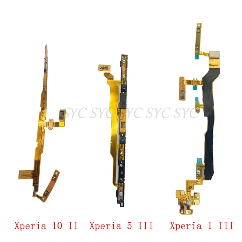 Power On Off Volume Switch Control Flex Cable For Sony Xperia 10 5 1 III Power Volume Side Button Repair Parts