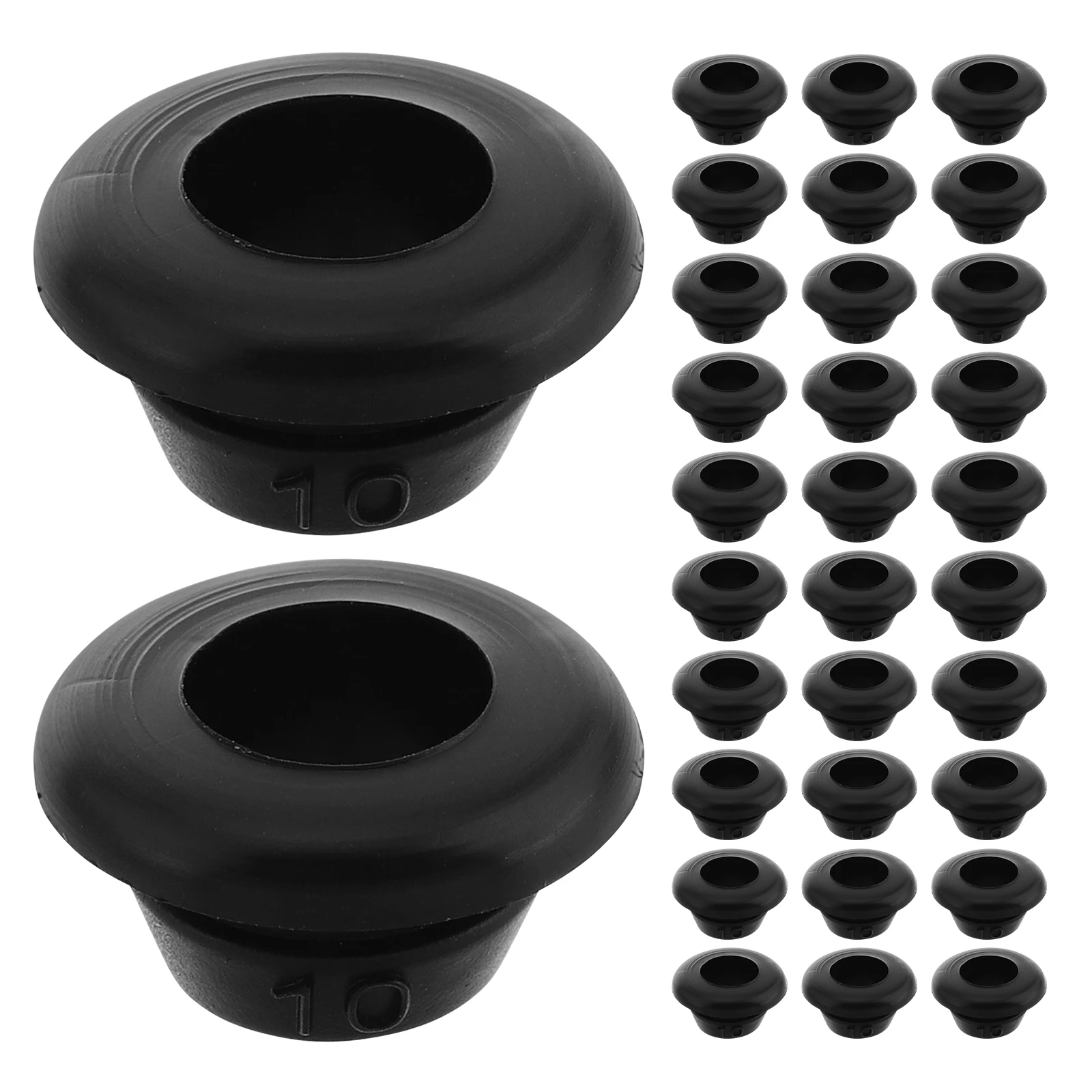 

60pcs Rubber Grommets Hole Sealing Cable Protective Covers for Distribution Boxes Automotive Firewall Round Durable Flexible