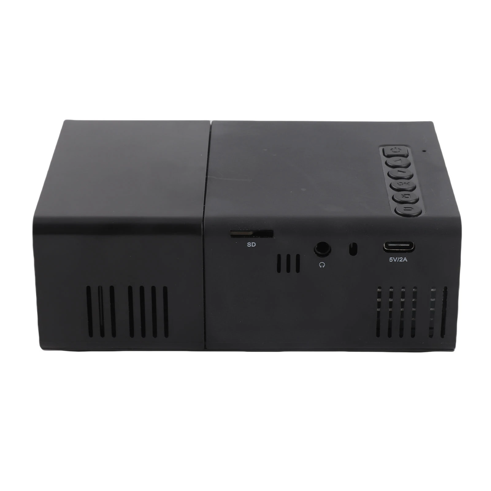 LED Movie Projector Low Noise Cooling Compact Projector Wide Compatibility Manual Focusing for Outdoor Activities for Phone PC