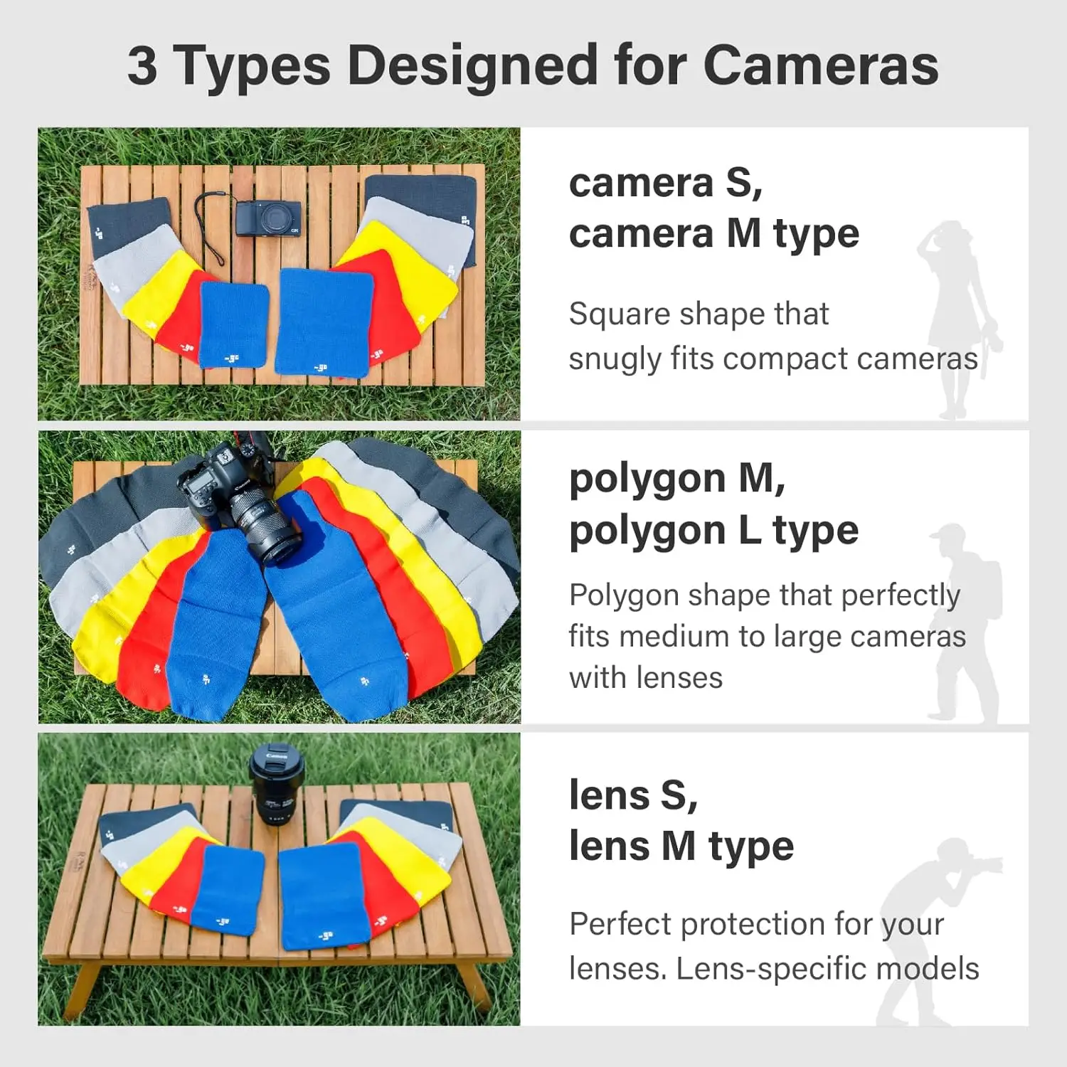 غطاء كاميرا، مربع مع، صنع في اليابان، مقاس S، برتقالي #5