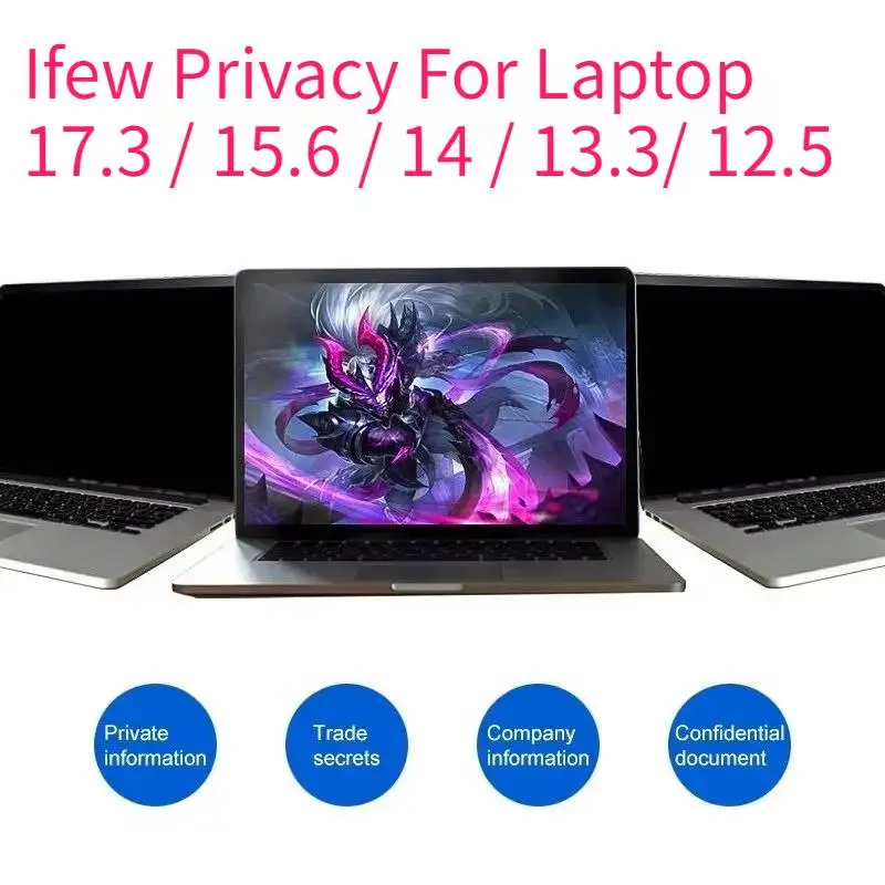 

Для ноутбука 17,3 15,6 13,3 12,5 14, антишпионская защита для экрана, защита от подглядывания, пленка для компьютера, антишпионский фильтр