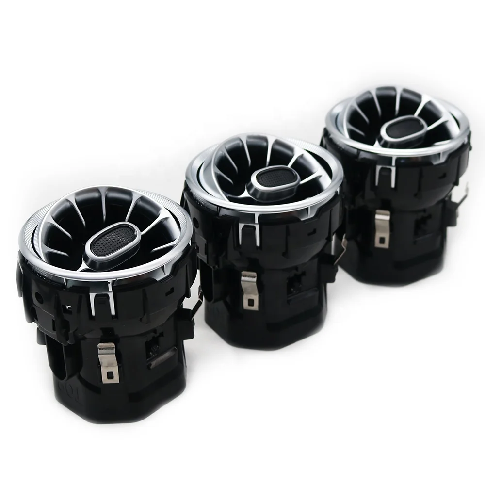 Car Turbine Air Vent 64 Colors Ambient Light Dashboard Air Vent Turbine Air Outlet Vents for Kia Stinger
