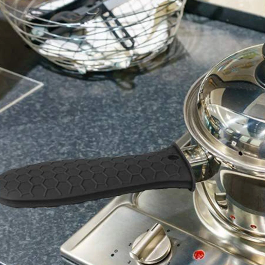 

5Pcs Silicone Hot Pot Handle Covers High Heat Resistant Non Slip Pan Handle Holder for Cast Iron Skillet Pot Grip Sleeve