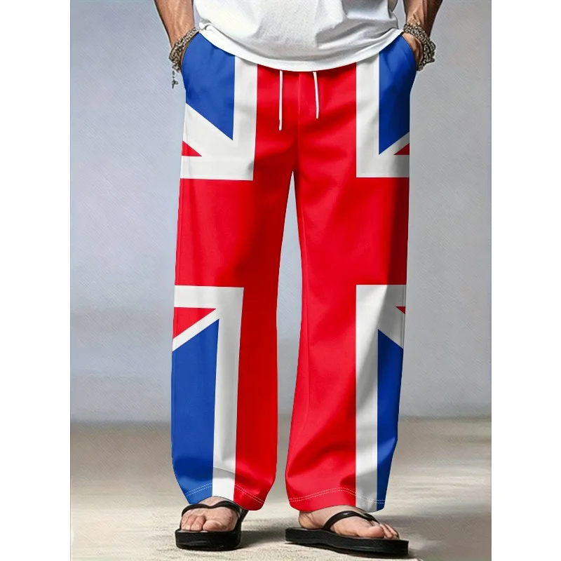 2026 Summer English Fashion Casual Personalized Street Pants Adult and Children's Large Size Speed Drying Sports Pants
