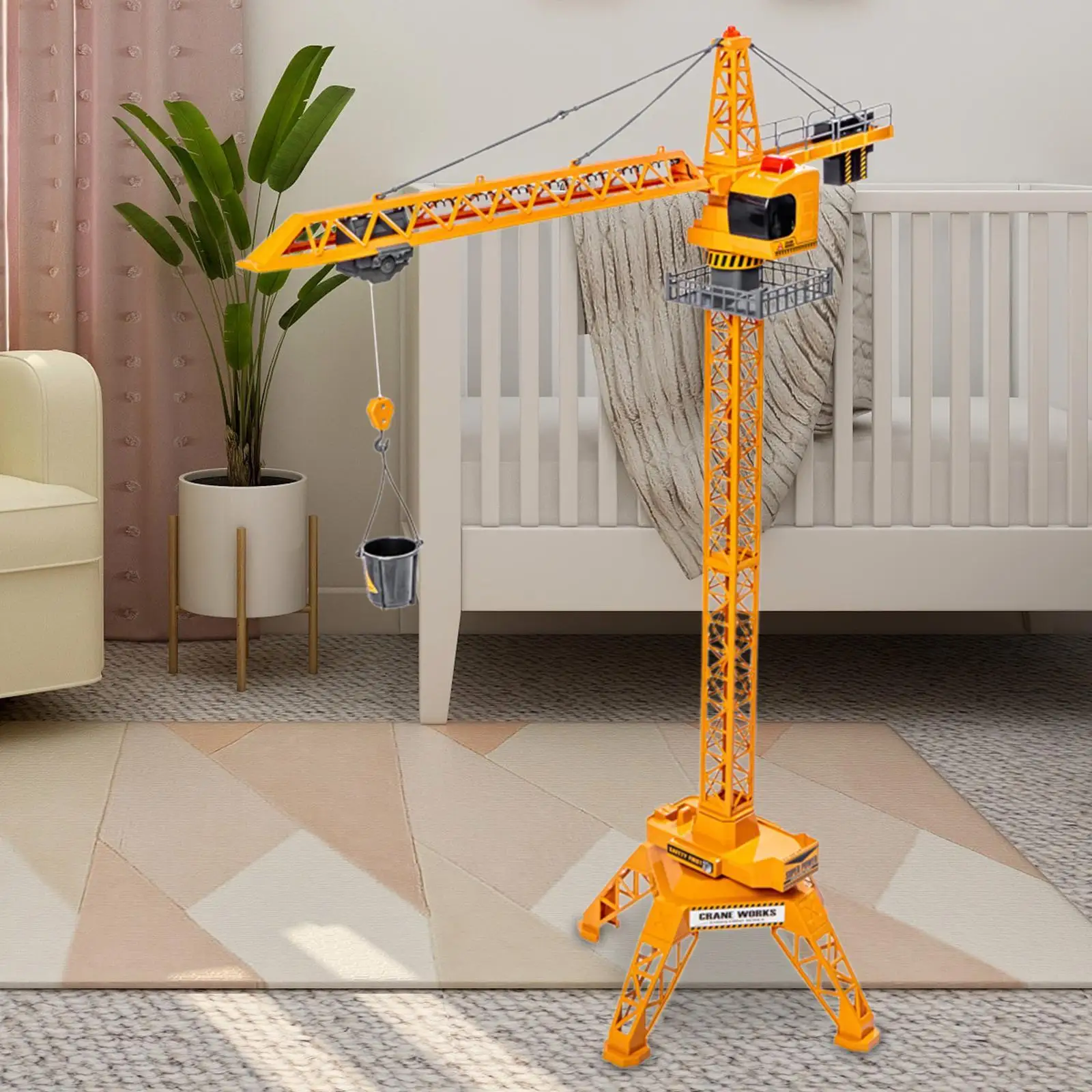 1/36 Scale Remote Control Tower Crane for Birthday 8-12 Year Old Party Favor