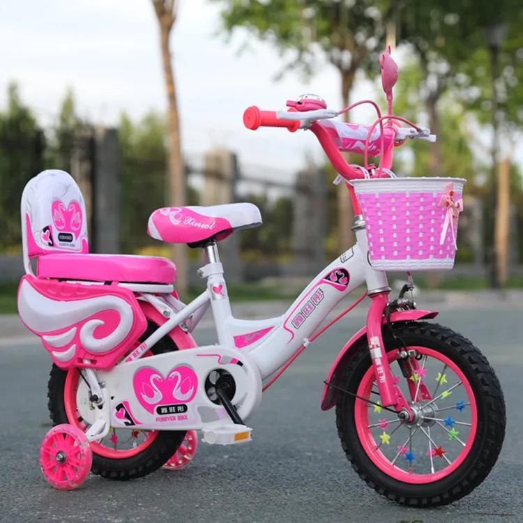 12 Inch 2 To 9 Years Children Bike Princess Kids Bicycles Girls Boys Bike Baby Bike Sensitive Double Brake Flash Training Wheel