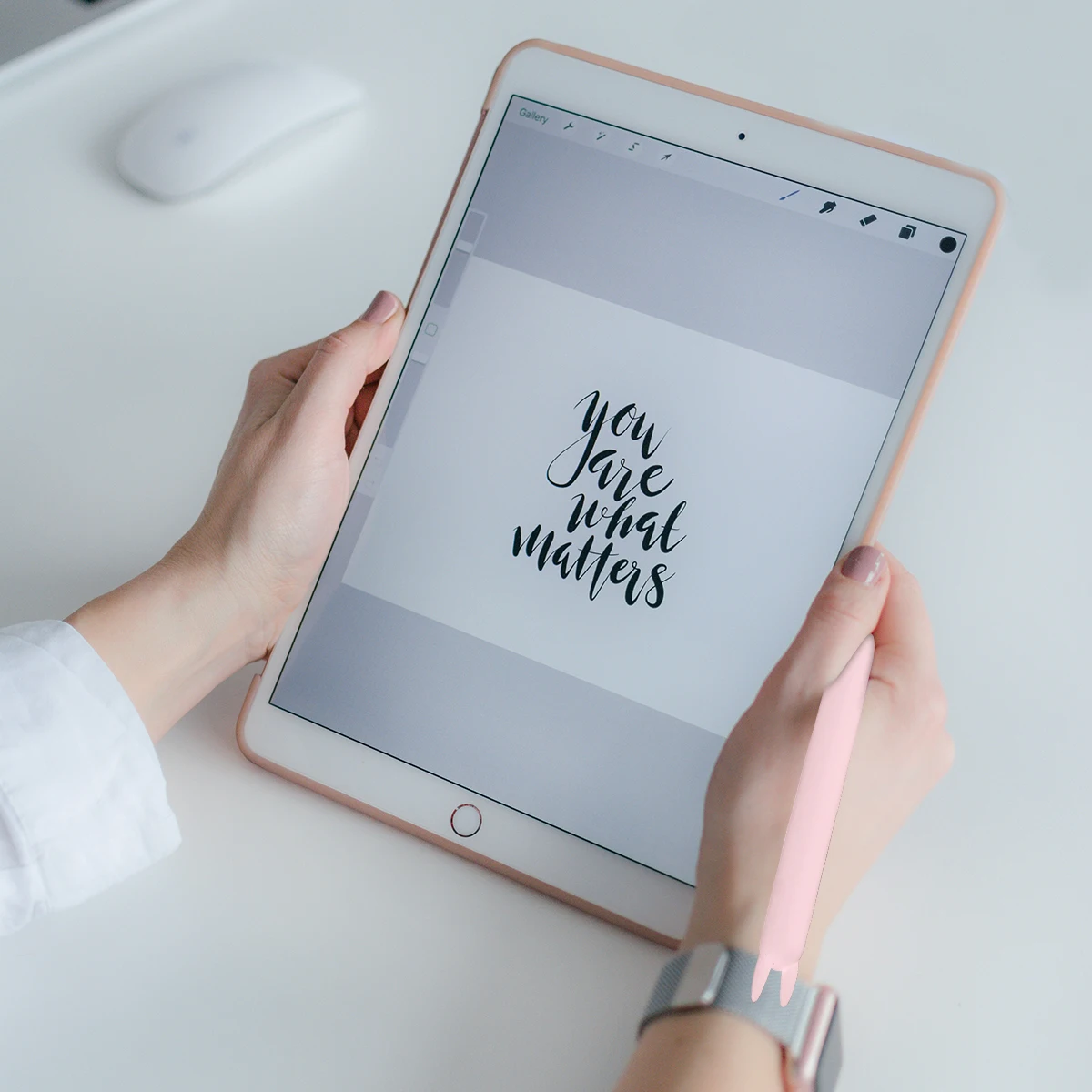 

1 шт., защитный чехол для ручки с заячьими ушками, противоударный, пылезащитный, силиконовый, чехол для ручки, совместимый карандаш Ii, розовый колпачок для карандашей