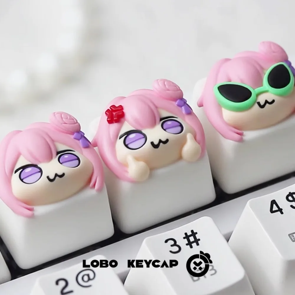

Nikke Artisan Keycap на заказ, милый аниме, персонализированный ESC-клавиатура, игровой колпачок ручной работы для аксессуаров для механической клавиатуры