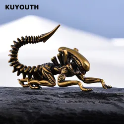 KUYOUTH Unique Copper Monster Skeleton Ear Weight Gauges Hook Earring Expanders Body Jewelry Piercing Stretchers 4mm 2PCS