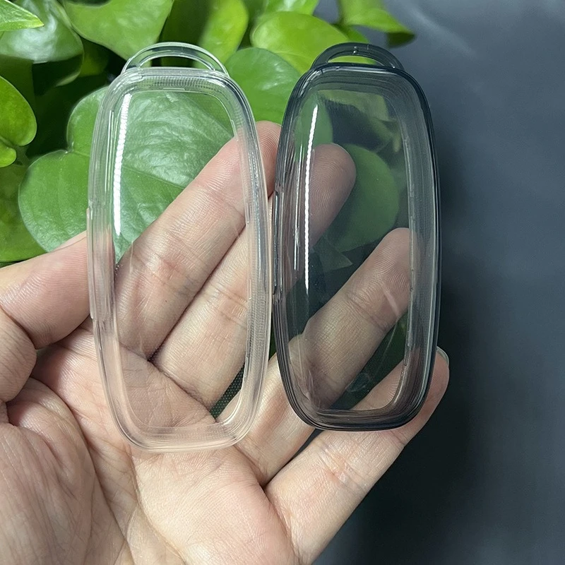 غطاء مفتاح فوب شفاف من مادة TPU لموديلات DENZA D9 N8 N7، جراب واقٍ مقاوم للصدمات ومضاد للخدش، شفاف أسود وأبيض #4