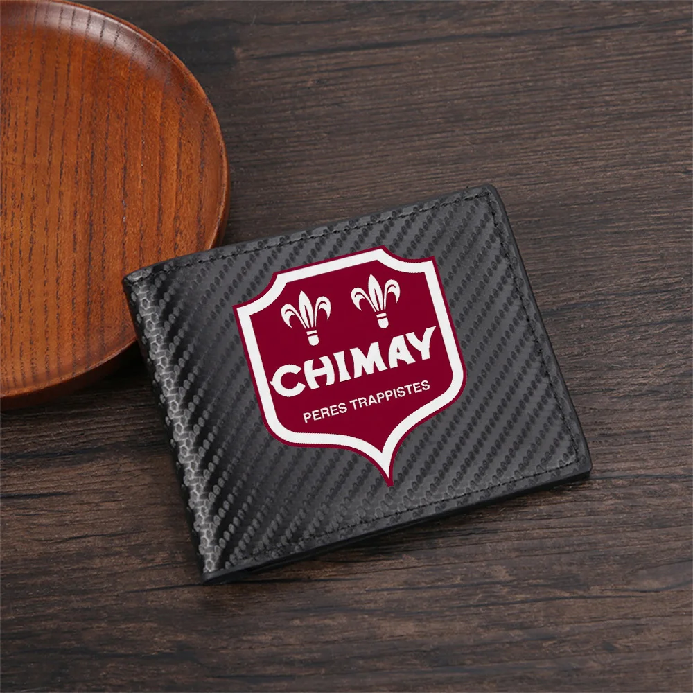 Chimay Trappistes logo fleur-de-lis Men's Wallets Simple Business Modern Stylish Printing Design Gifts For Father Boyfriend Chri - view 2
