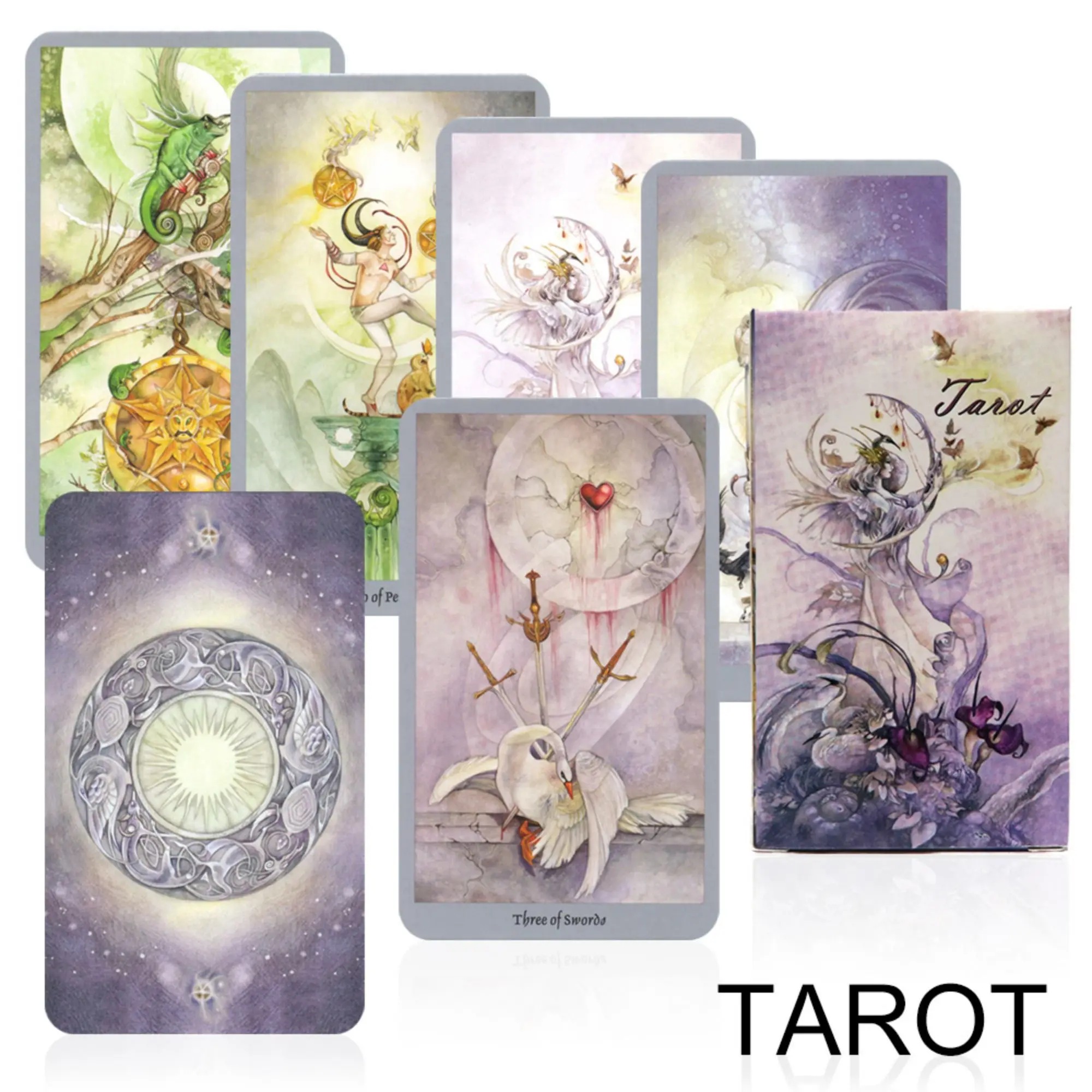 Shadowscapes Tarot 78 Cards/Set 12x7cm Beautiful Purple Design For Friends Gift Board Game Holiday Party Leisure Funny Games