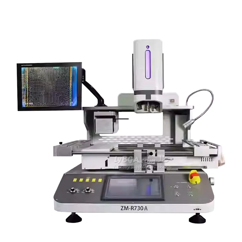 LYBGA ZM-R730A Large Board Optical Alignment Industrial BGA Rework Station Customized Semi-Automatic Soldering 7500W SMD Machine