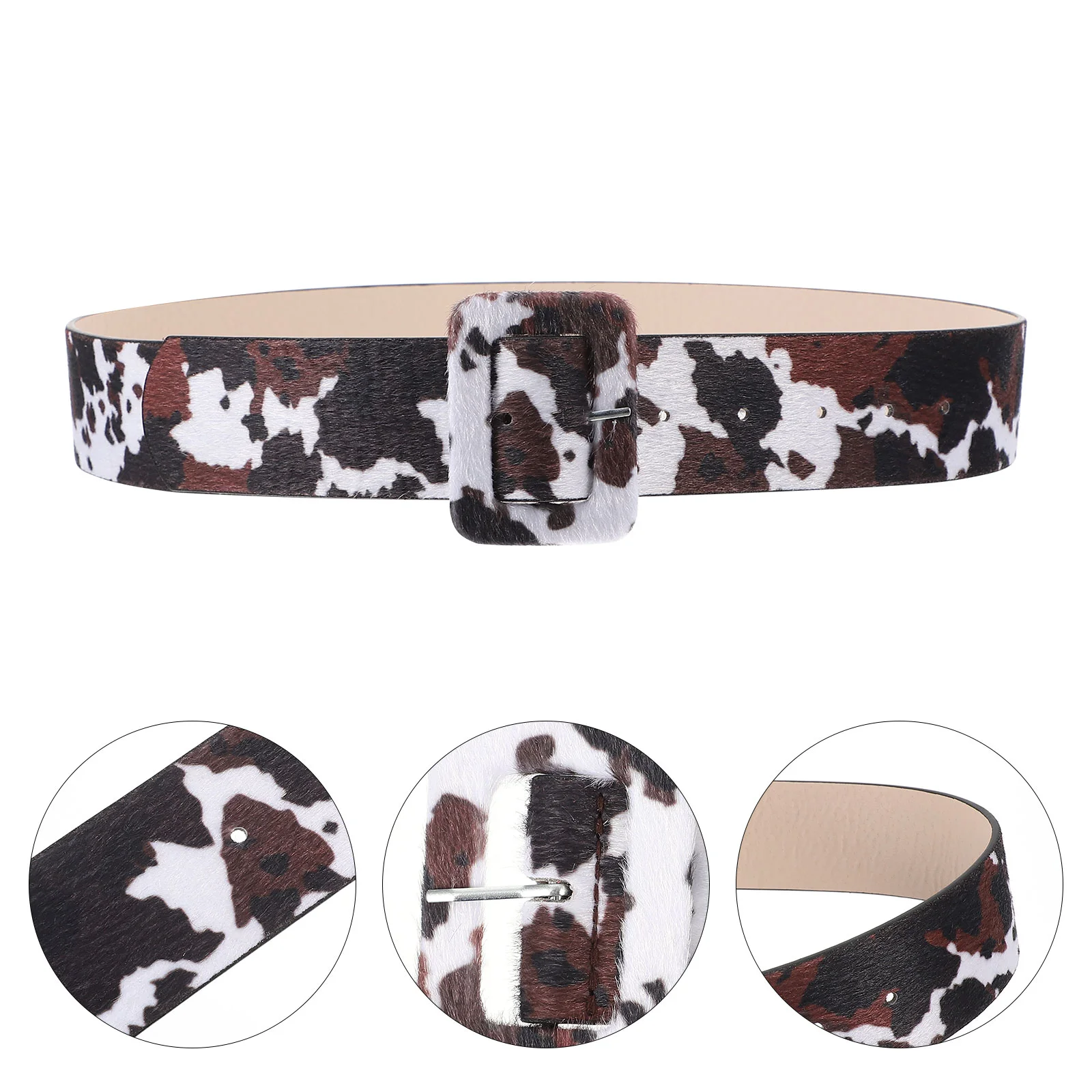 

Belt Belts for Women Jeans Mens Pants Dress Waist Cow Printing Wrist Decor Pattern Wristband