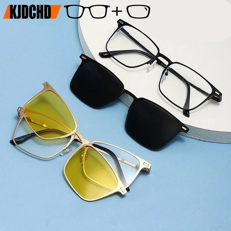 

Myopia Reading Polaroid Clip on Sunglasses Prescription Progressive Multifocal Glasses Men's Outdoor Fishing Optical Glasses