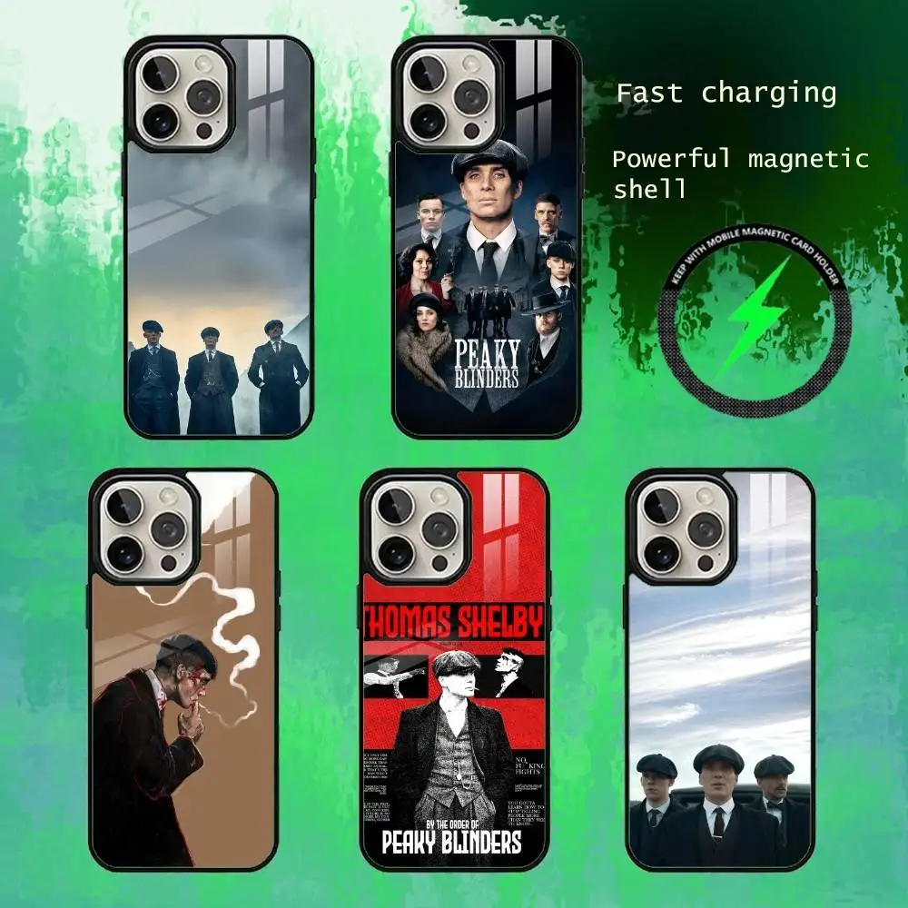 

Movie P-Peaky B-Blinders Phone Case For iPhone17,16,15,14,13 Plus,Pro Max Magnetic For Magsafe Wireless Charging
