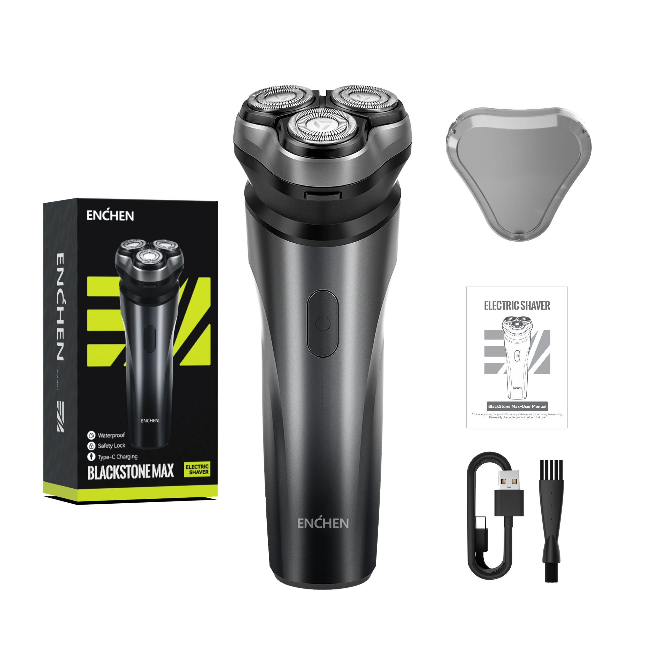 ENCHEN Blackstone Max Electric Shaver 3D-Direction Flex Heads 100% Waterproof With POP-UP Precision Trimmer image 6