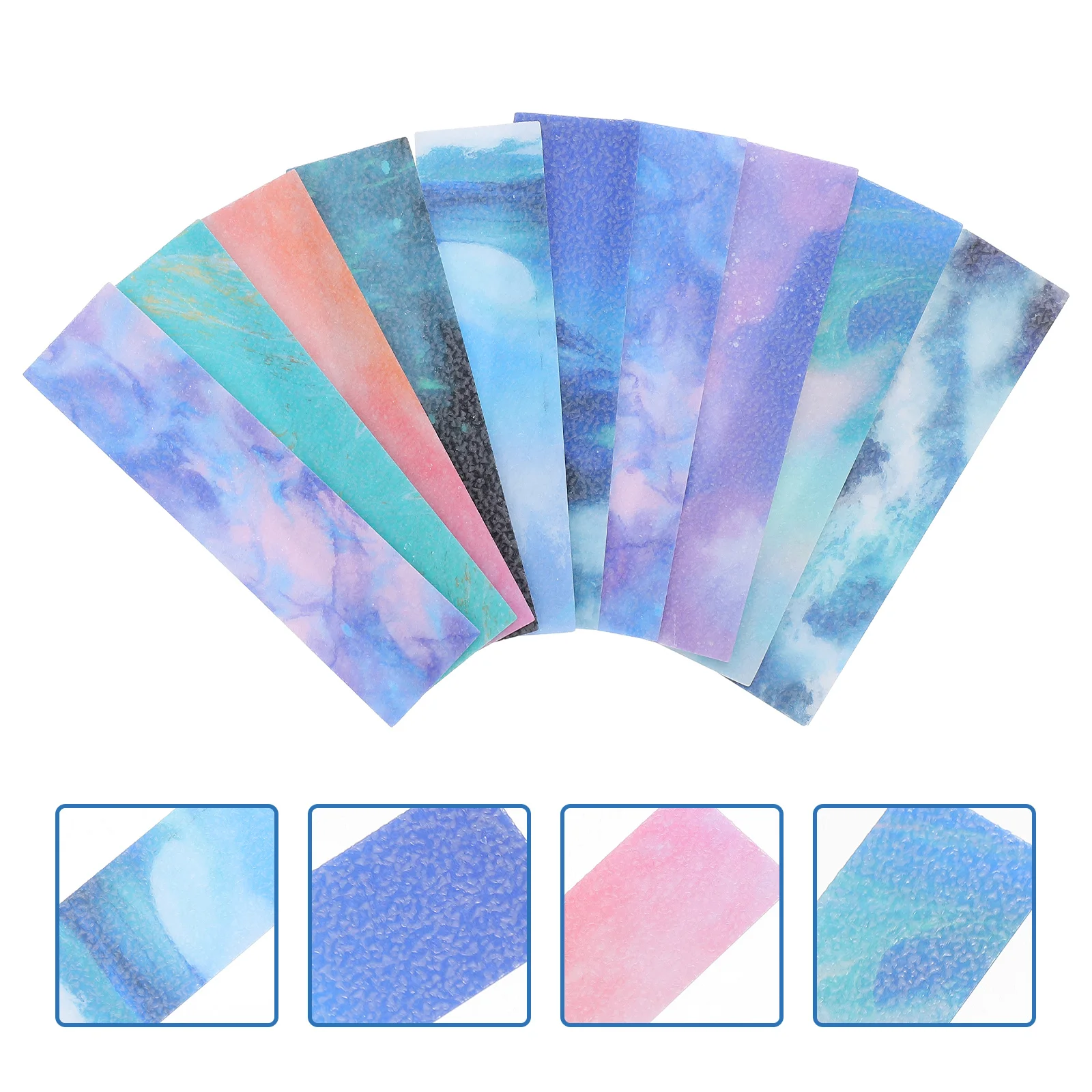 

10pcs Anti- Stickers Adhesive Sensory Strips Pressure Tools For Adults Creative Calm Texture Decals