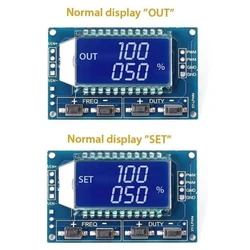 LCD Display PWM Pulse Signal Generator Module with Adjustable Duty Cycle and Wide Frequency Range (60 80 characters)