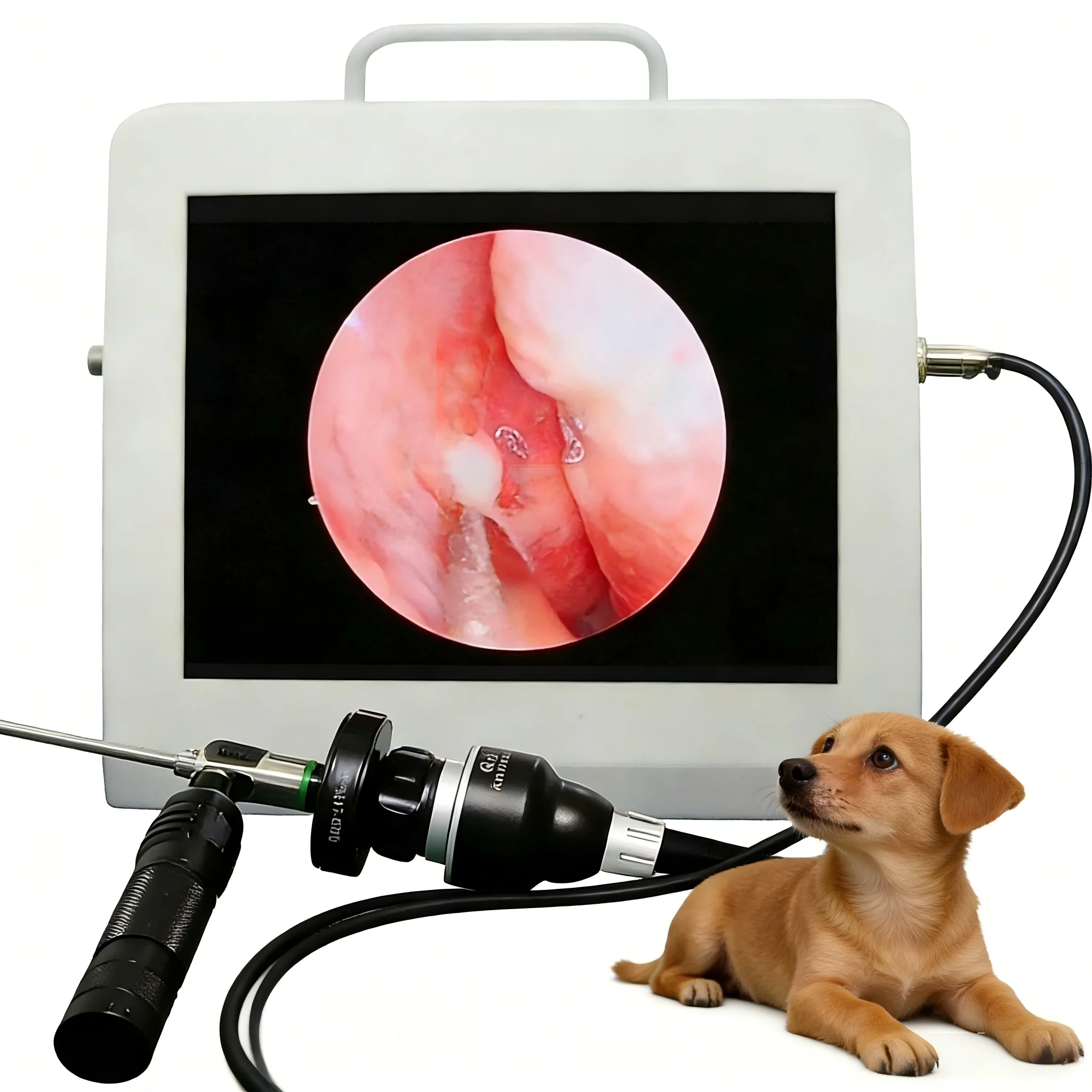 

SKS-VS20 Veterinary Compact All-in-one Portable Endoscope with 10" Monitor Ideal for Veterinary Medical Inspections