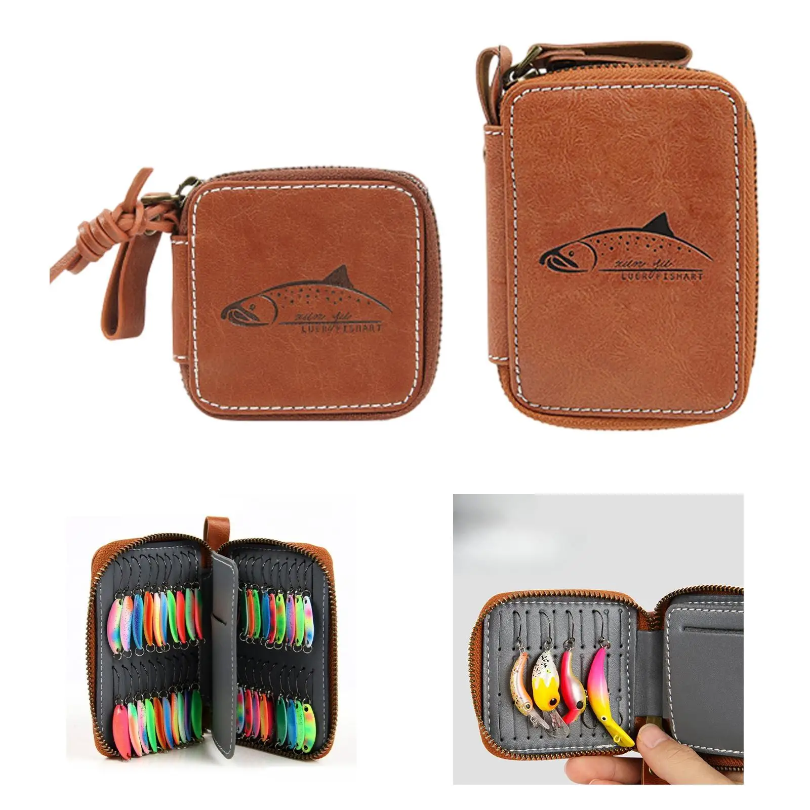 

Сумка для рыболовных приманок, удобная универсальная сумка-органайзер для рыболовных снастей, органайзер для приманок для ловли нахлыстом для лодки озера, пруда, реки, руки