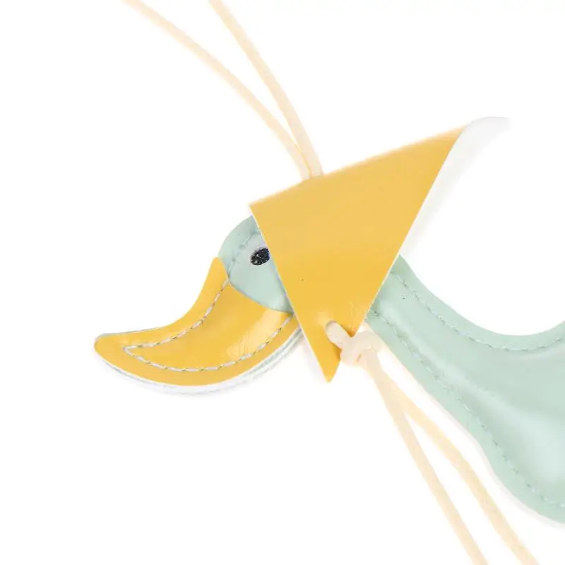 Kreativer Schal-Enten-Schlüsselanhänger aus PU-Leder, Taschenanhänger, Auto-Schlüsselanhänger, Dekoration mit niedlichem Schlüsselanhänger – Detail 2