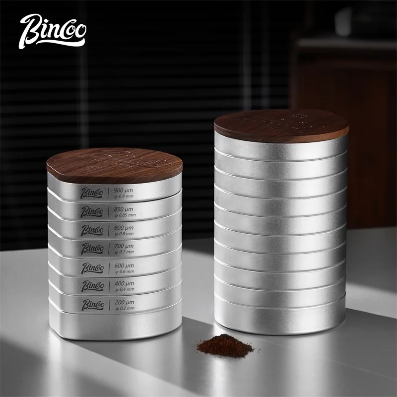 

BINCOO Coffee Cup Grind Sieves Tasting Calibration Sieve Grind Calibration Sifter 20 Mesh Sifter Stainless Steel Multi-Size