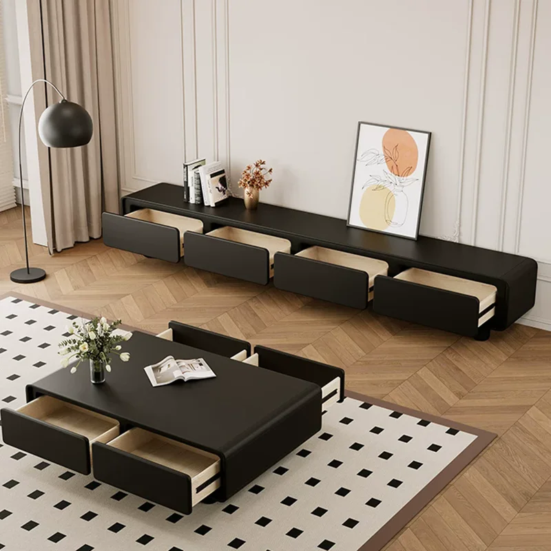 Luxury Modern Tv Table Mobile Living Room Display Wood Drawers Designer Storage Tv Stands Organizer Muebles Trendy Furniture