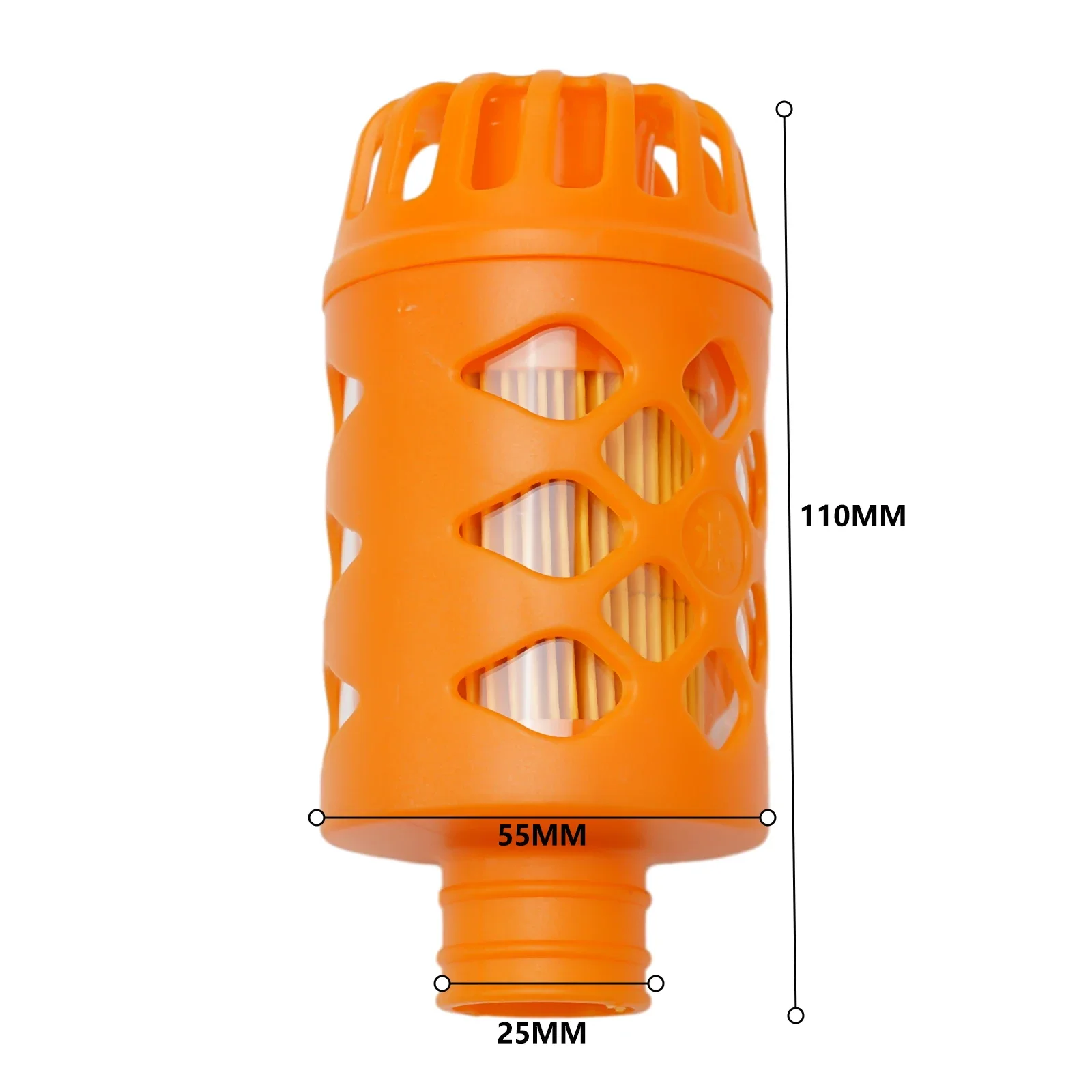 25mm Car Air Diesel Parking Heater Intake Filter  Intake Orange For Car Truck Van Bus Plastic Car Air Intake Filter Accessories