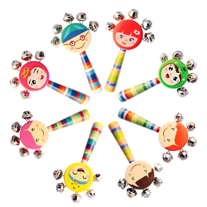 

Kids Finger Training Bright Color Hand Rattle Funny Accompany Toy