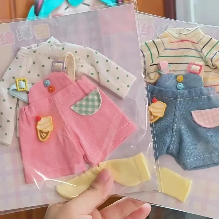 

（customization 30day）BJD doll clothes suitable for 1/6 size Cute suspender pants clothing set doll accessories (3 points)