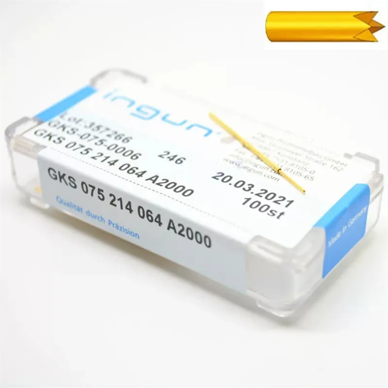 

100PCS INGUN Probe GKS075 214 050 A2000 Four-claw Plum Blossom Outer Diameter 1.02mm Spring Test Pin ICT FCT Testing