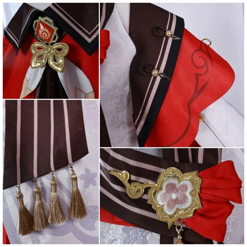 Disfraz de Cosplay de Hutao, juego Genshin Impact, nueva piel, cerezas, Snow-Laden, disfraz de Cosplay de Hutao de talla grande