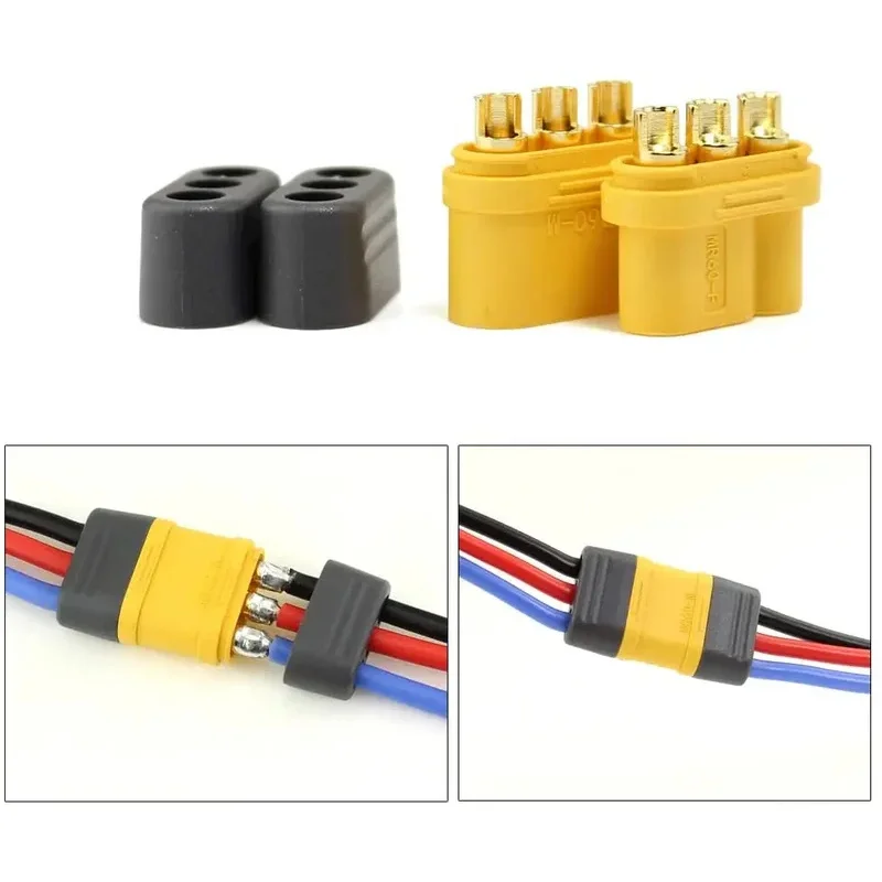 5 Paar Amass MR60 Stecker Buchse Stecker 3,5 Rundstecker für RC Modell Motor ESC Anschluss